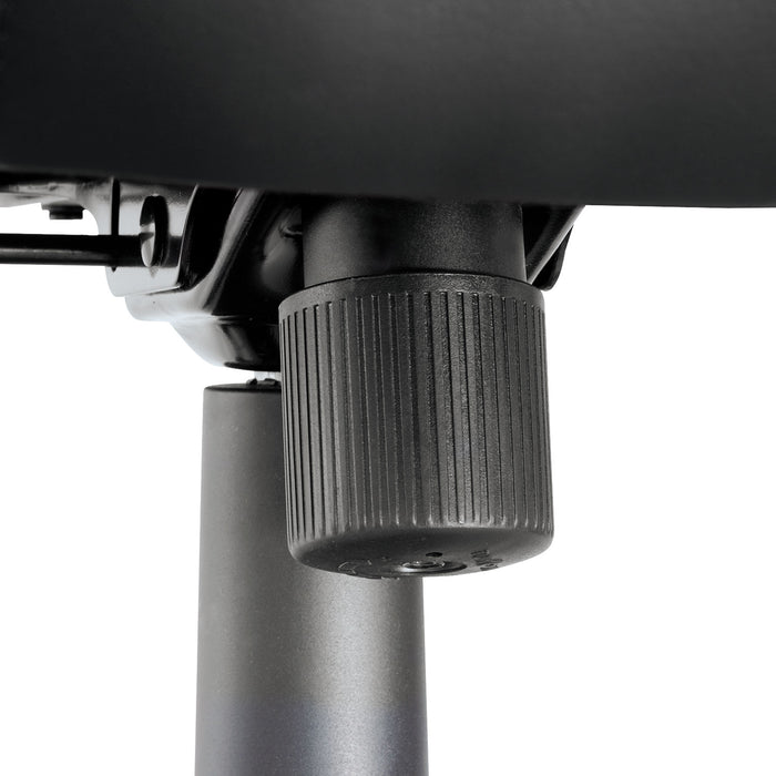 Alera Strada Series Leather Mid-Back Swivel/Tilt Chair, Supports Up to 275 lb, 17.71" to 21.65" Seat Height, Black