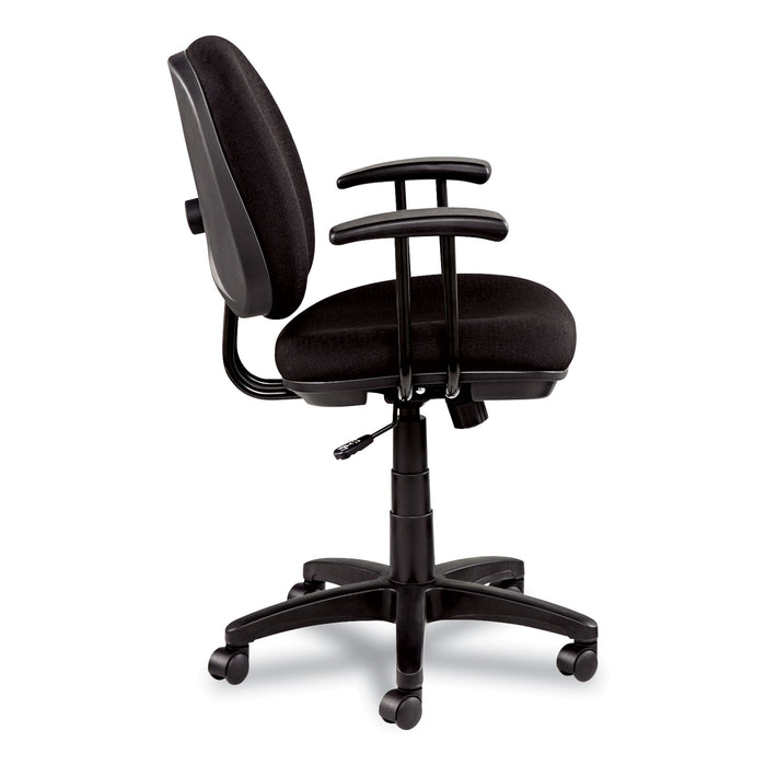 Alera Interval Series Swivel/Tilt Task Chair, Supports Up to 275 lb, 18.42" to 23.46" Seat Height, Black