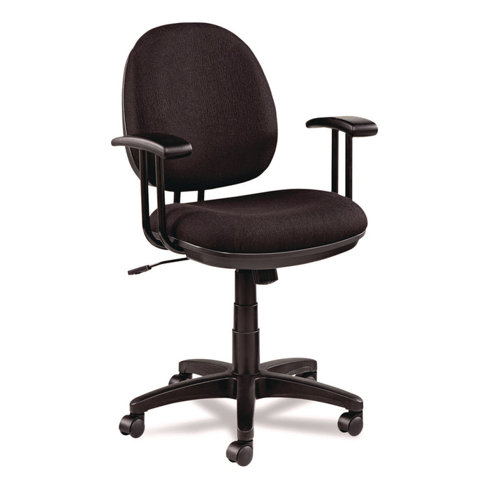 Alera Interval Series Swivel/Tilt Task Chair, Supports Up to 275 lb, 18.42" to 23.46" Seat Height, Black