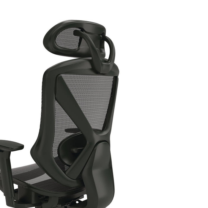 Taunton Ergonomic Mesh Swivel Task Chair, Supports Up to 275 lb, 17.44 to 20.98 Seat Height, Black Seat/Back, Black Base