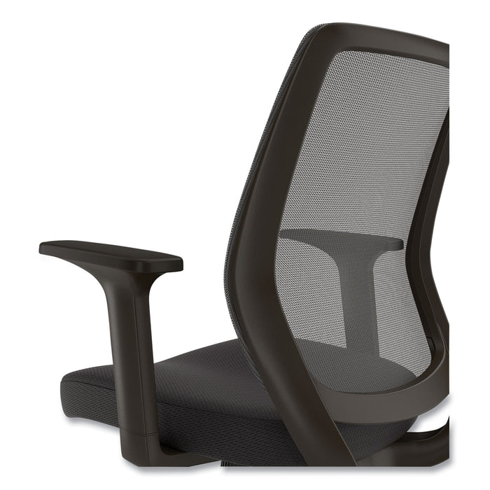 Wessex Ergonomic Fabric Mesh Swivel Task Chair, Supports Up to 275 lbs, 17.09 to 20.83 Seat Height, Black Seat/Back/Base