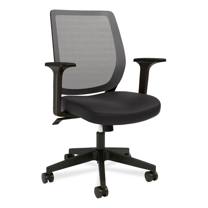 Wessex Ergonomic Fabric Mesh Swivel Task Chair, Supports Up to 275 lbs, 17.09 to 20.83 Seat Height, Black Seat/Back/Base