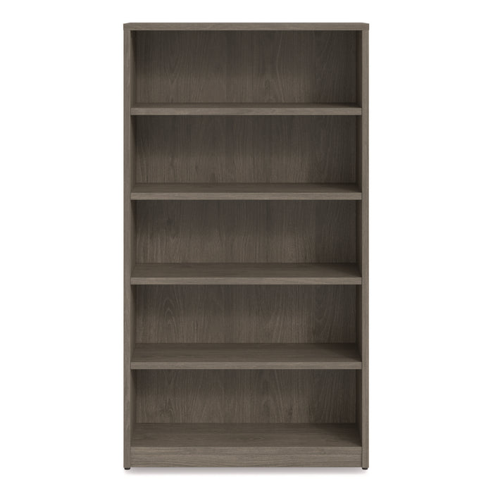 Alera Seville Bookcase, Five-Shelf, 36" x 14" x 65", Walnut