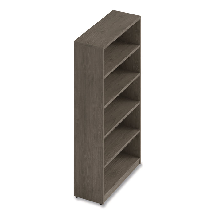 Alera Seville Bookcase, Five-Shelf, 36" x 14" x 65", Walnut