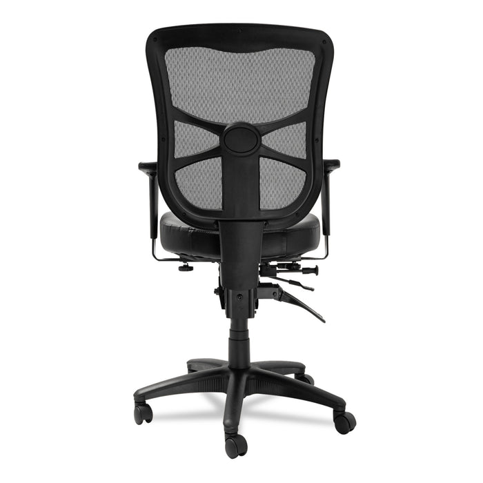 Alera Elusion Series Mesh Mid-Back Multifunction Chair, Supports Up to 275 lb, 17.7" to 21.4" Seat Height, Black
