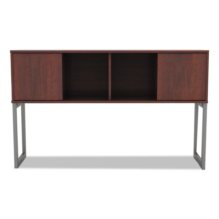 Alera Open Office Desk Series Hutch, 59w x 15d x 36.38h, Medium Cherry