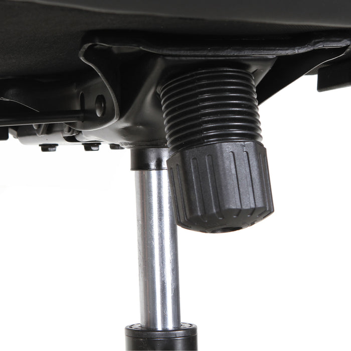 Alera EB-T Series Synchro Mid-Back Flip-Arm Chair, Supports Up to 275 lb, 17.71" to 21.65" Seat Height, Black