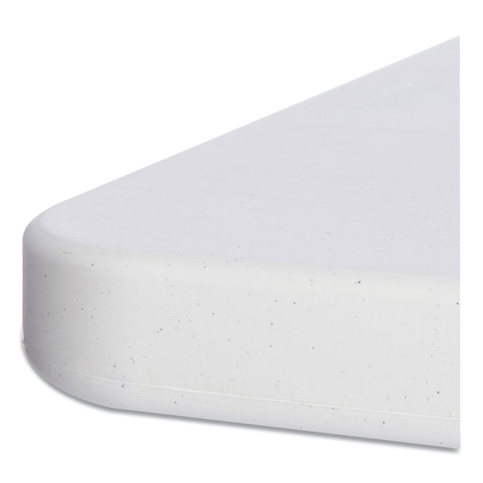 Banquet Folding Table, Rectangular, Radius Edge, 48w x 24d x 29h, Platinum/Charcoal