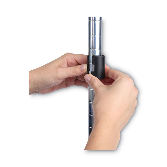 NSF Certified 6-Shelf Wire Shelving Kit, 48w x 18d x 72h, Silver