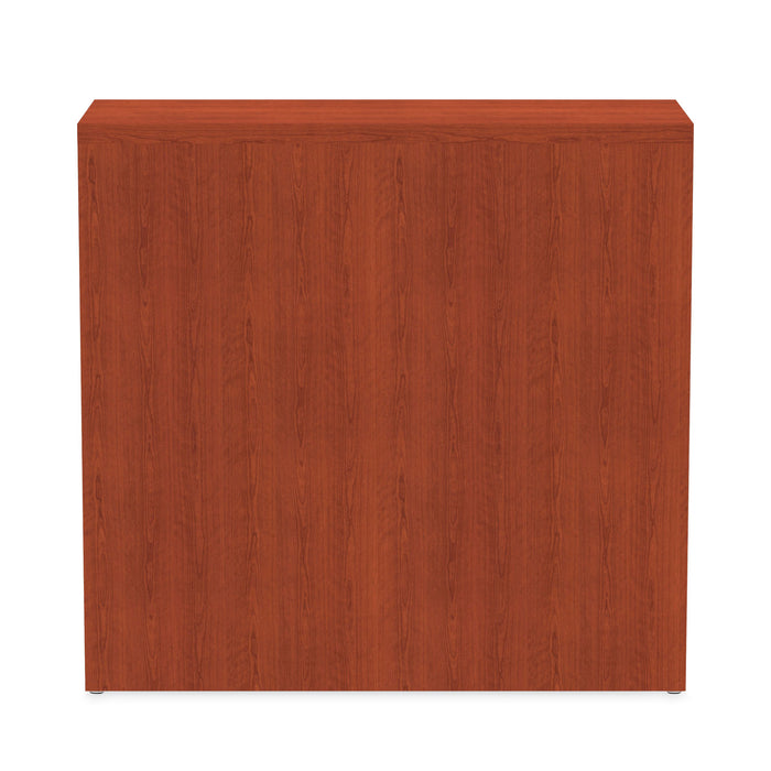 Alera Valencia Series Bookcase, Two-Shelf, 31.75w x 14d x 29.5h, Med Cherry