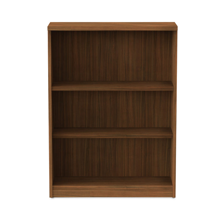 Alera Valencia Series Bookcase, Three-Shelf, 31.75w x 14d x 39.38h, Modern Walnut