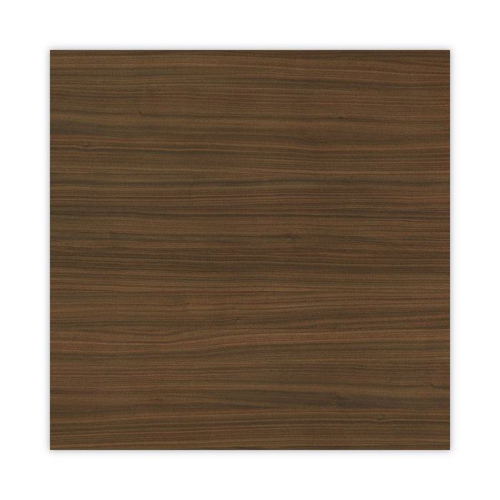 Alera Valencia Series Hutch with Doors, 4 Compartments, 64.75w x 15d x 35.38h, Modern Walnut