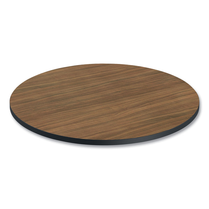 Reversible Laminate Table Top, Round, 35.5" Diameter, Espresso/Walnut
