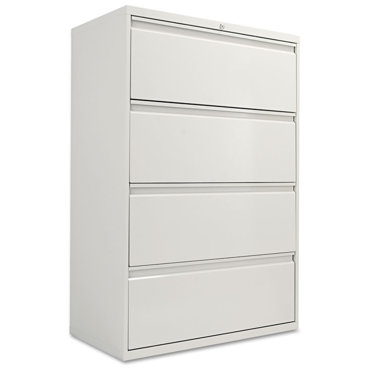 alera® four-drawer lateral file cabinet, 36w x 19-1/4d x 53-1/4h