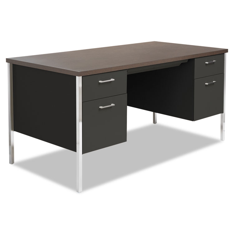 Alera Double Pedestal Steel Desk Metal Desk 60w X 30d X 29 1 2h