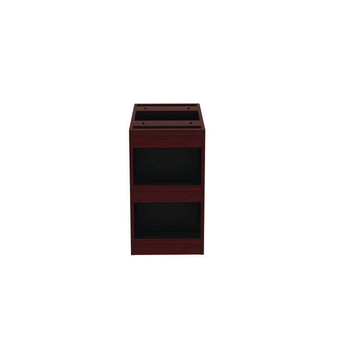 Alera Valencia Series Full Pedestal File, Left or Right, 2 Legal/Letter-Size File Drawers, Mahogany, 15.63" x 20.5" x 28.5"