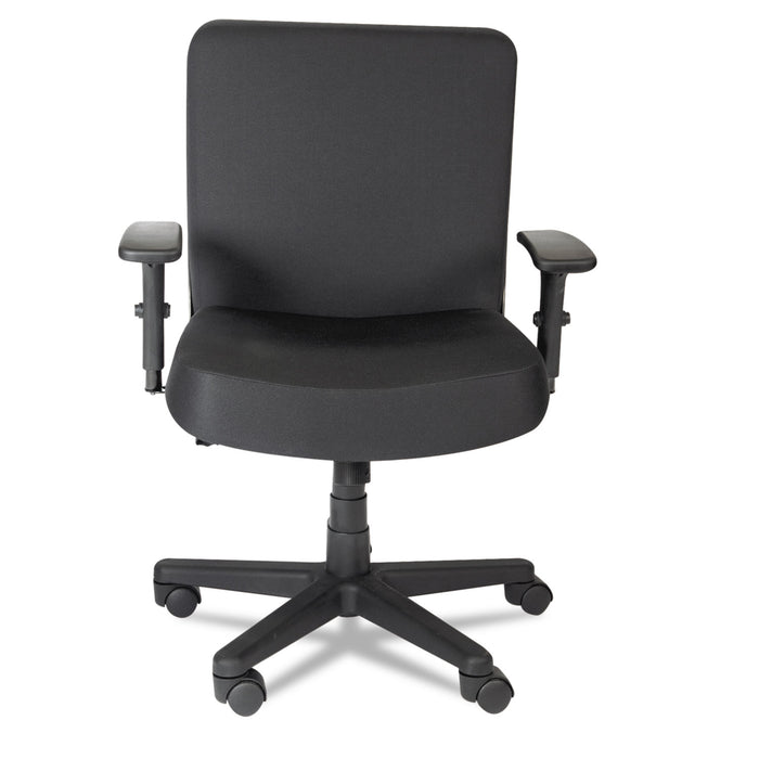 Alera XL Series Big/Tall Mid-Back Task Chair, Supports Up to 500 lb, 17.5" to 21" Seat Height, Black