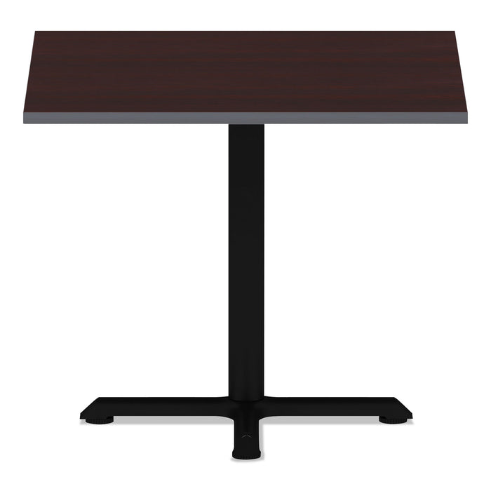 Reversible Laminate Table Top, Square, 35.38w x 35.38d, Medium Cherry/Mahogany