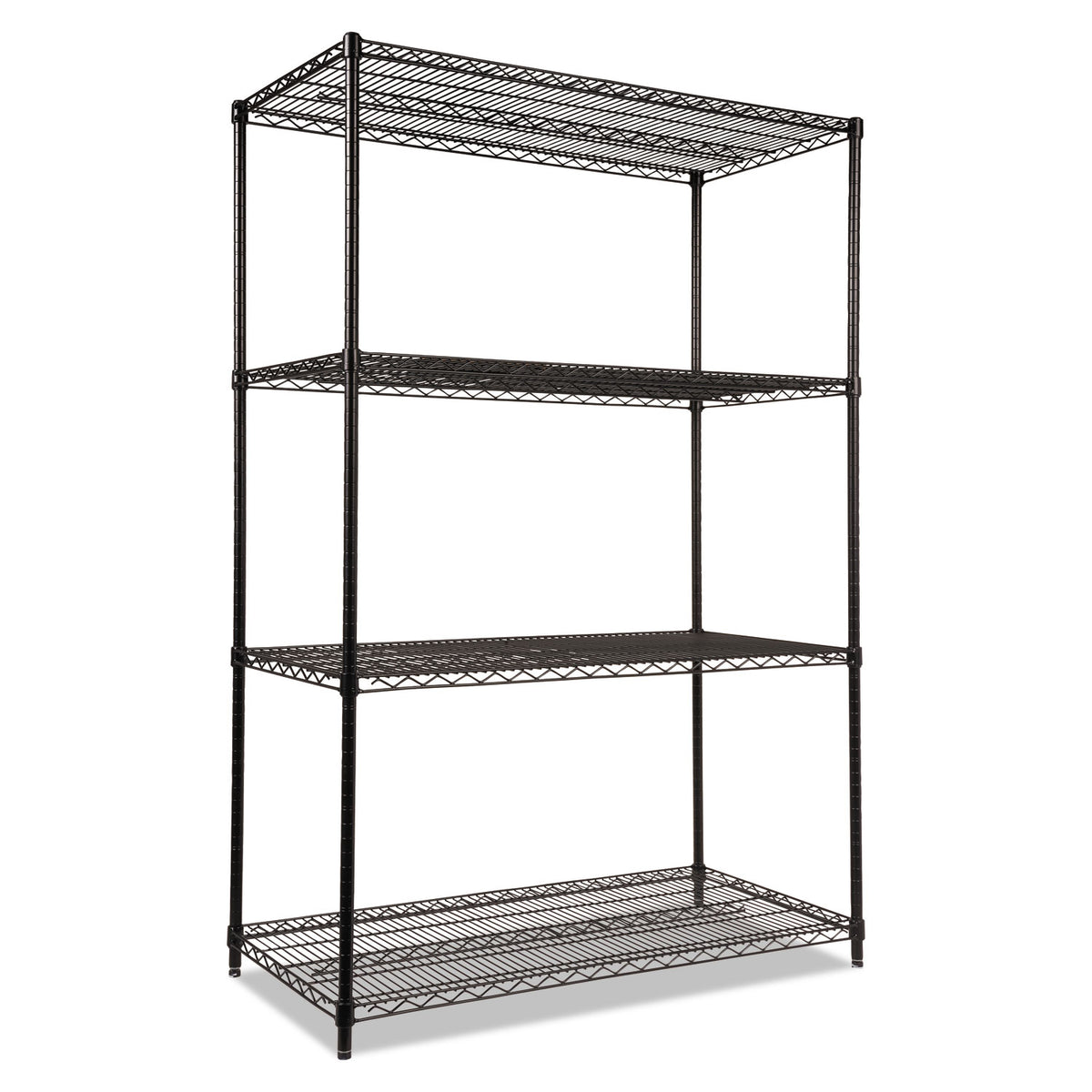 WCSアナハイム サプライ4点セット ③ NSF Certified Industrial Four-Shelf Wire Shelving Kit, 48w x 24d x