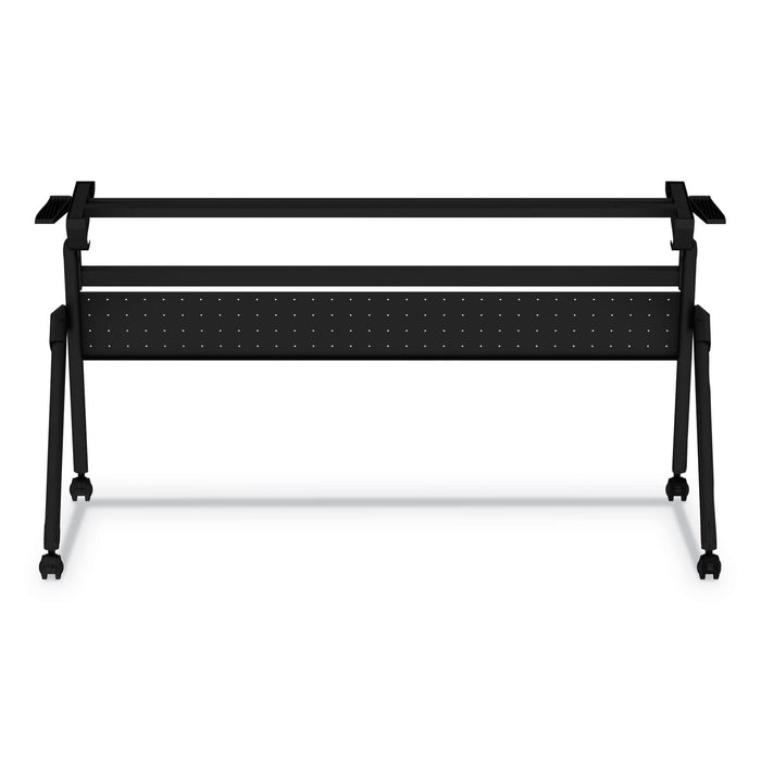 Flip and Nest Table Base, 55.88w x 23.63d x 28.5h, Black