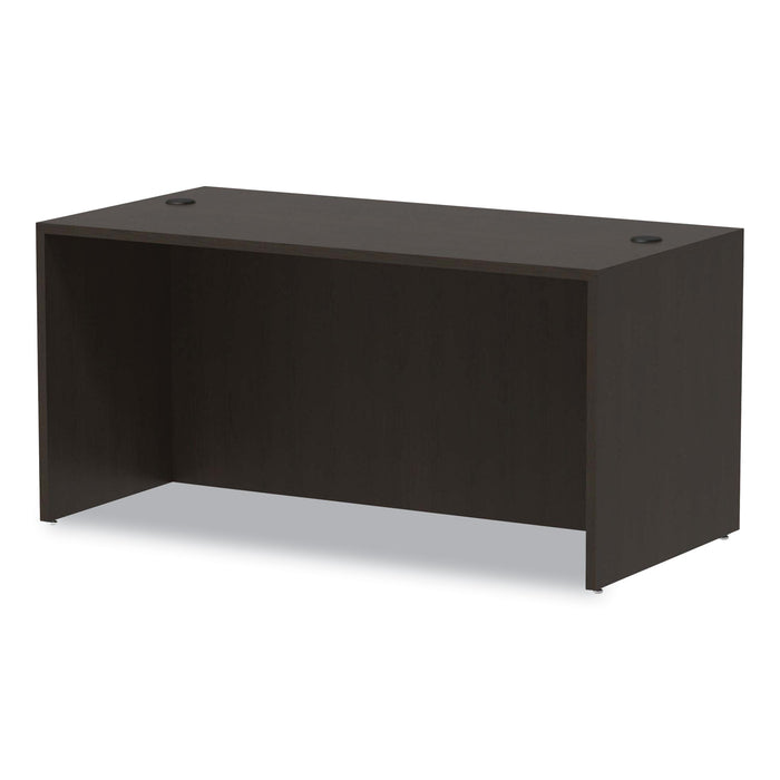 Alera Valencia Series Straight Front Desk Shell, 59.13" x 29.5" x 29.63", Espresso
