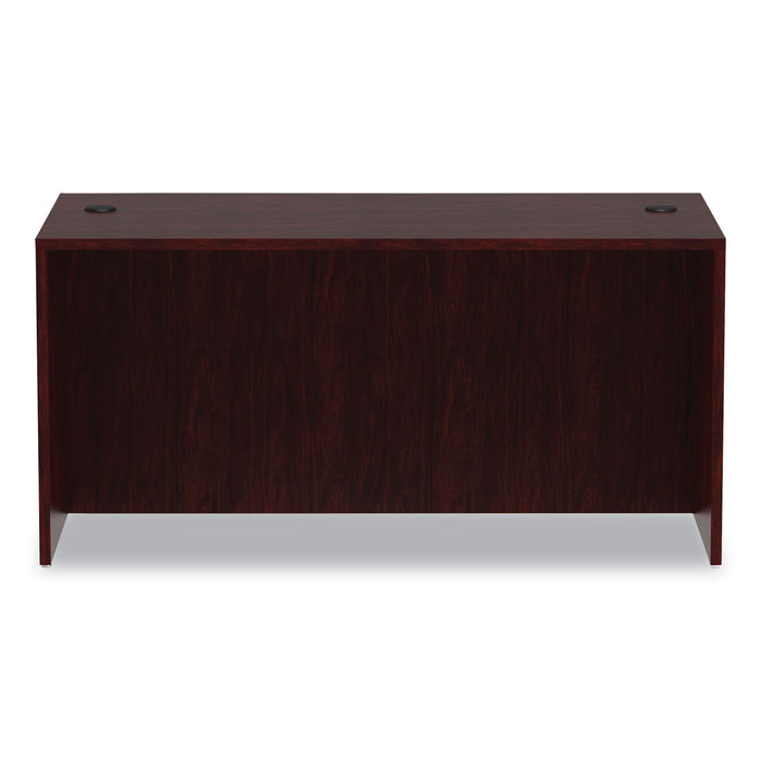 Alera Valencia Series Straight Front Desk Shell, 59.13" x 29.5" x 29.63", Mahogany