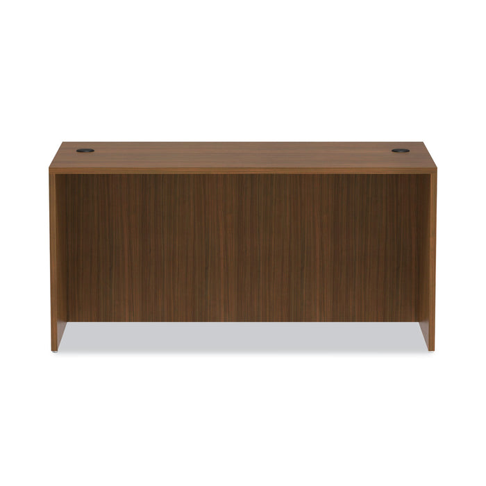 Alera Valencia Series Straight Front Desk Shell, 59.13" x 29.5" x 29.63", Modern Walnut