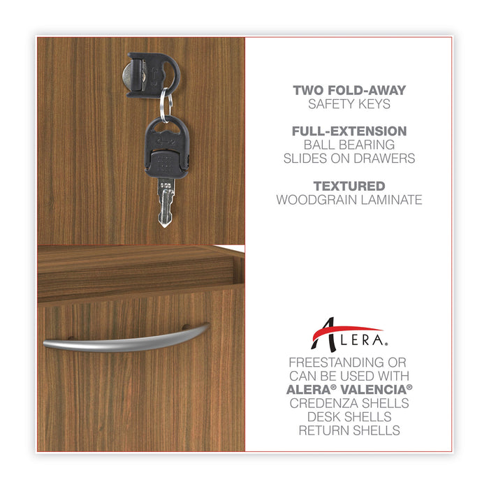 Alera Valencia Series Hanging Pedestal File, Left/Right, 2Drawer Box