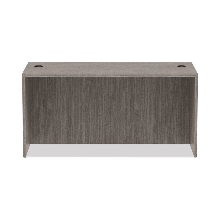 Alera Valencia Series Straight Front Desk Shell, 59.13" x 29.5" x 29.63", Gray