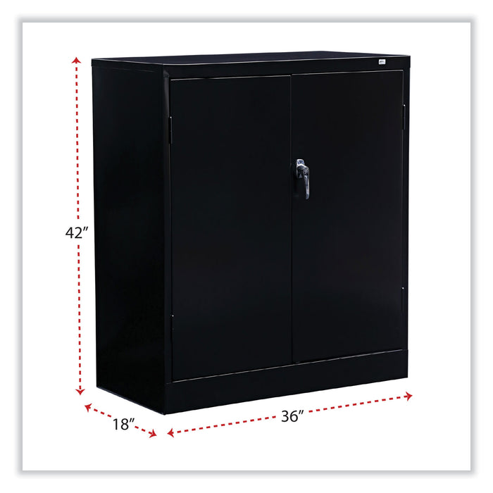 Standard Assembled Storage Cabinet, 36w x 18d x 42h, Black
