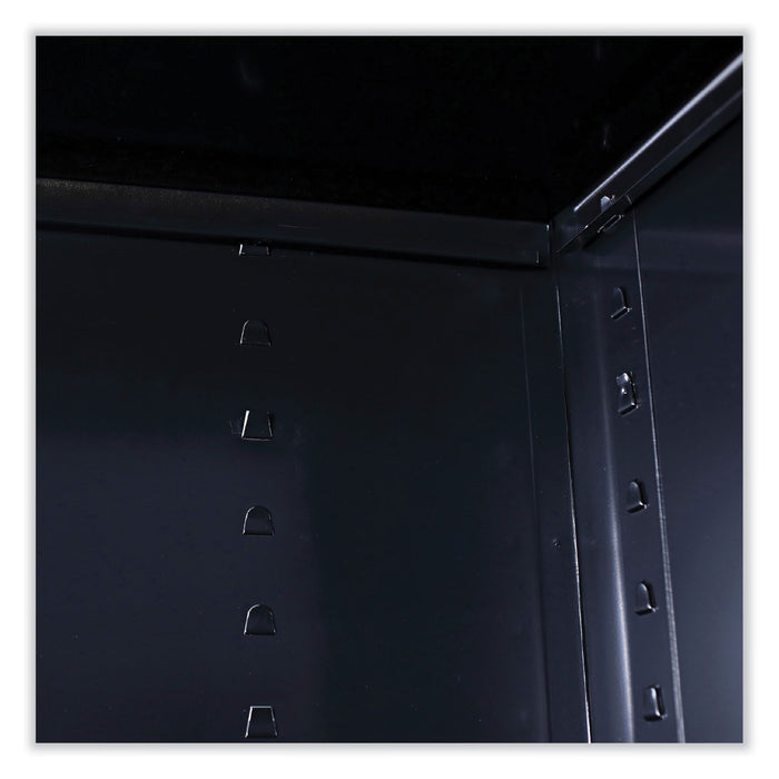 Standard Assembled Storage Cabinet, 36w x 18d x 42h, Black