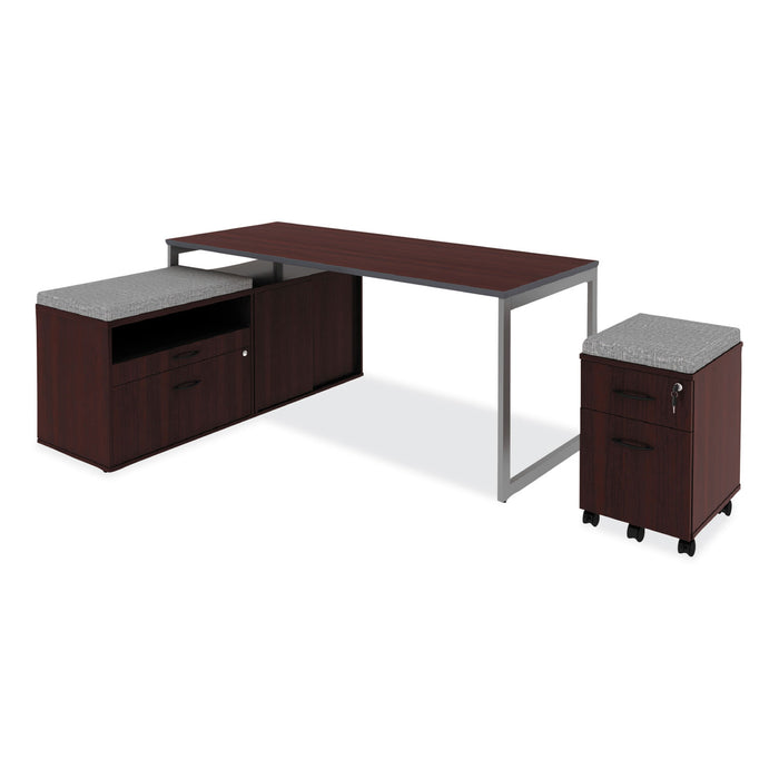 Alera Open Office Low Storage Cab Cred, 29.5w x 19.13d x 22.78h, Mahogany