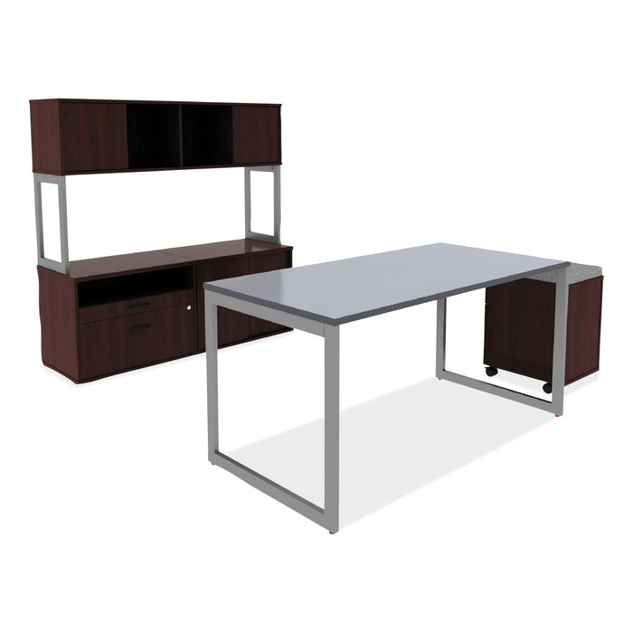 Alera Open Office Low Storage Cab Cred, 29.5w x 19.13d x 22.78h, Mahogany