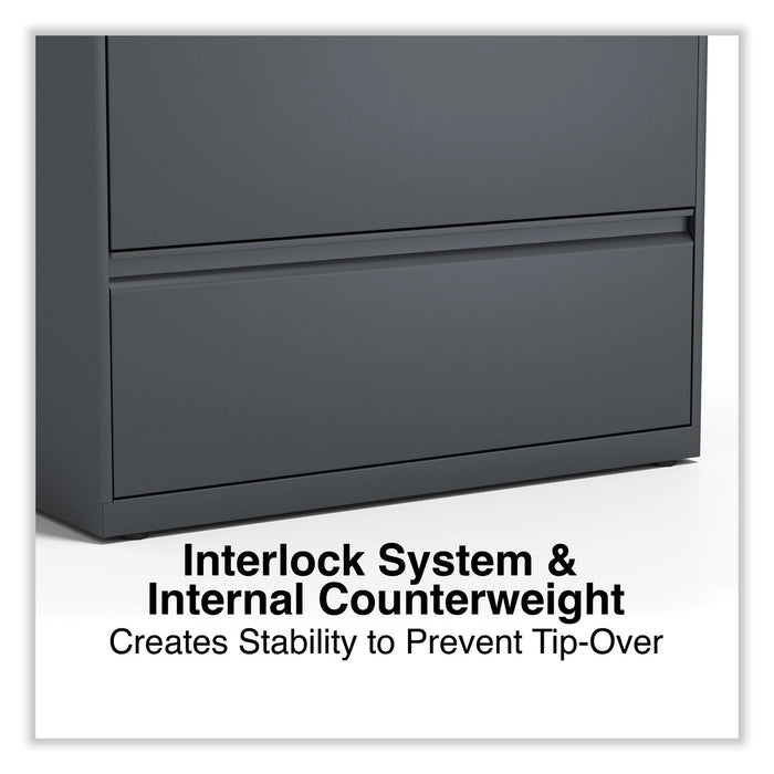Lateral File, 5 Legal/Letter/A4/A5-Size File Drawers, Charcoal, 36" x 18.63" x 67.63"