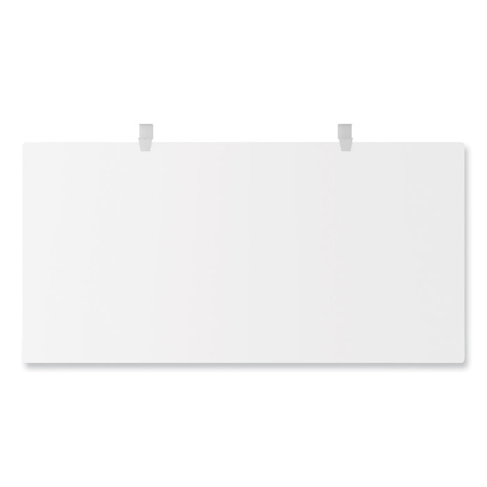 Modern Teacher Series Pedestal Desk, Left-Side Pedestal: Box/Box/File, 60" x 24" x 28.75", White/Silver