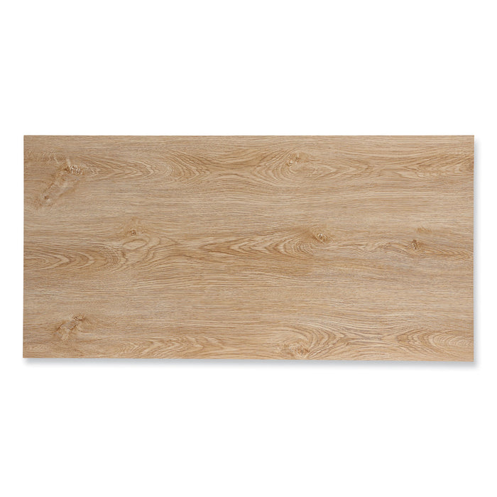 Modern Writing Desk, 47.24" x 23.62" x 29.92", Beigewood/White