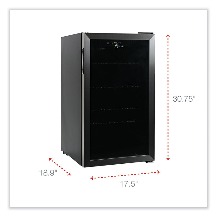 3.4 Cu. Ft. Beverage Cooler, Stainless Steel/Black