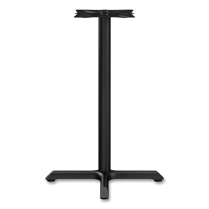 Alera Hospitality Series Single-Column Bases, 27.5" Diameter x 40.38"h, 300 lb Cap, Steel, Black