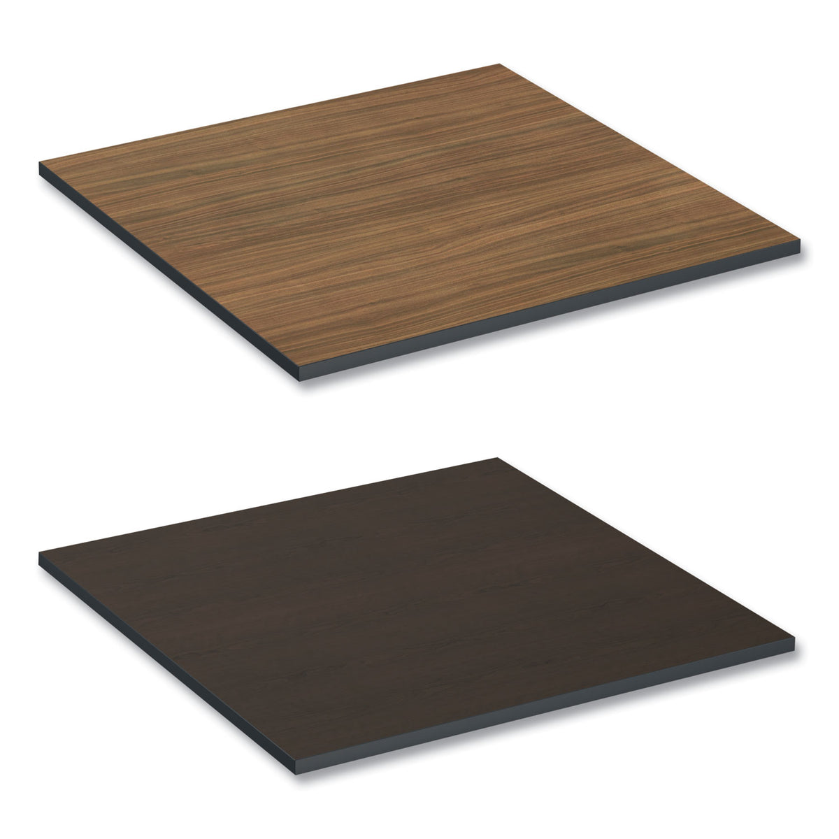 Reversible Laminate Table Top, Square, 35.38w x 35.38d, Espresso
