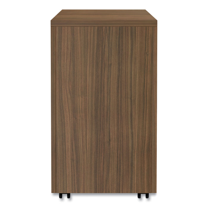 Alera Valencia Series Mobile Pedestal File, Left/Right, 3-Drawer: Box/Box/File, Legal/Letter, Walnut, 15.88 x 20.5 x 28.38