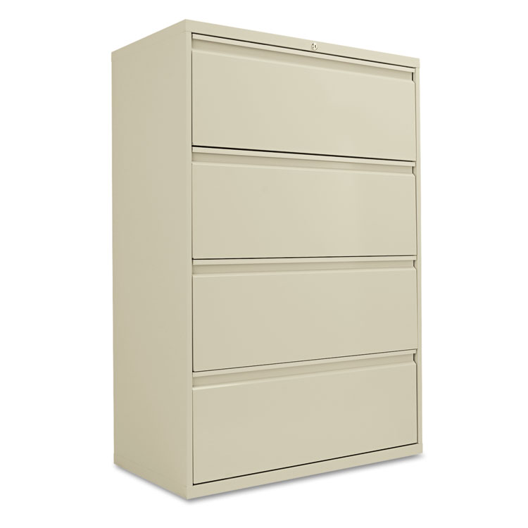 Alera Four Drawer Lateral File Cabinet, Global 4 Drawer Lateral File Cabinet